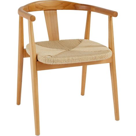 Poltrona da pranzo yamato in faggio beige - Atmosphera créateur d'intérieur (1/3)