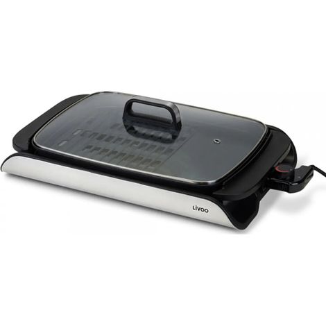 Plancha Électrique Livoo DOC321 - 2000W - 40x30cm - Grill 2 en 1, Jusqu'à 6 personnes - revêtement antiadhésif sans PFOA ni PFOS (1/4)