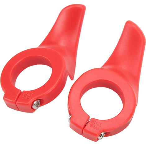 paire de repose-pouces de guidon résistants à l'usure, pour VTT, rouge (1/5)