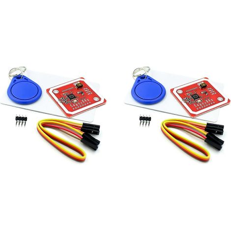 Kit utilisateur PN532 NFC RFID sans fil V3 (2 unités) - Mode lecteur/graveur - Circuit intégré S50 - Carte PCB - Interfaces I2C, IIC, SPI et HSU (1/5)