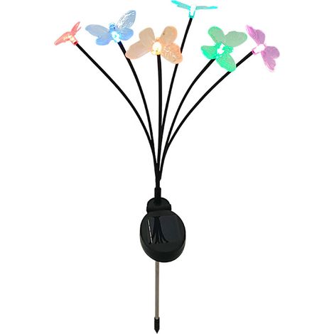 Lampe Solaire Extérieure Toivize 73cm Design Oscillant Papillon Luciole Étanche IP65 Décoration Jardin Terrasse (1/5)