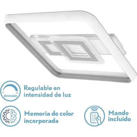 LED-Kronleuchter Sucre Weiß/Grau 80W 7600lm 7x51x51cm (1/4)