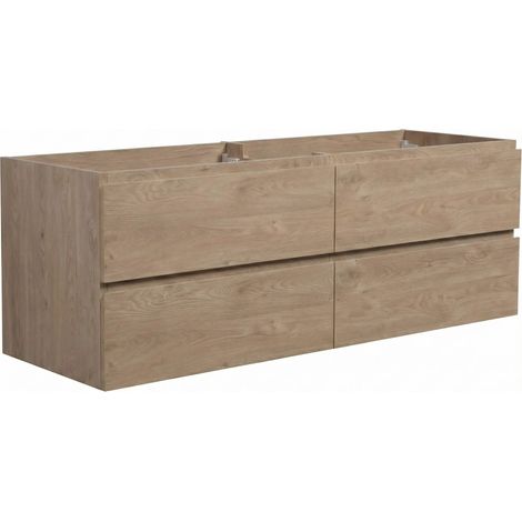 Badplaats Waschbeckenunterschrank Angela 140 x 48 cm Kastanien E