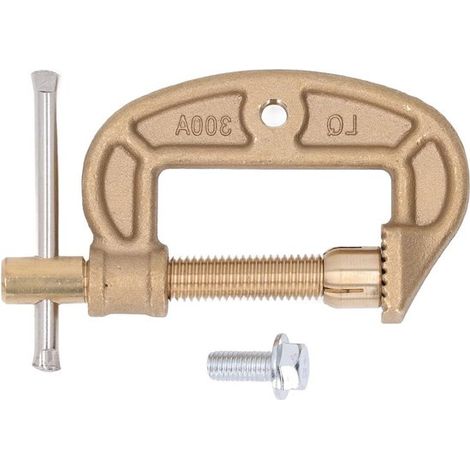 Pinza de tierra para soldadura de latón，Pinza de tierra tipo G，Soldadura de alta corriente，Construcción duradera，Apertura de 40 mm (1/5)