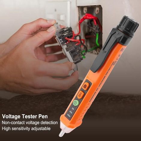 AC 12-1000V sans contact Détecteur de puissance stylo testeur de tension LED Indicateur du flash (1/4)