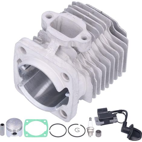 Cylindre de kit, alliage d'aluminium 44mm + caoutchouc + kit de piston de cylindre en PVC pour scooter à gaz 2 temps 43cc 47cc 49cc Mini ATV chinois Quad Pocket Bike (1/5)