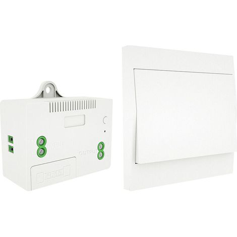 Kit interrupteur et récepteur sans fil 110-230V interrupteur auto-alimenté luminaire télécommandé - 1 interrupteur et 1 récepteur