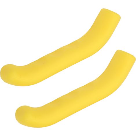 Protection de levier de frein de vélo en silicone antidérapante et imperméable, 5 couleurs (Jaune) (1/5)