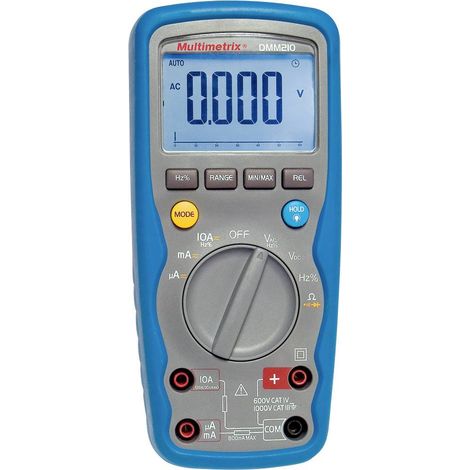 Multimetrix – Multimètre numérique étanche IP67 – CAT III 1000 V, CAT IV 600 V – Affichage rétroéclairé 6000 chiffres – Fonction HOLD, MIN, MAX (1/5)
