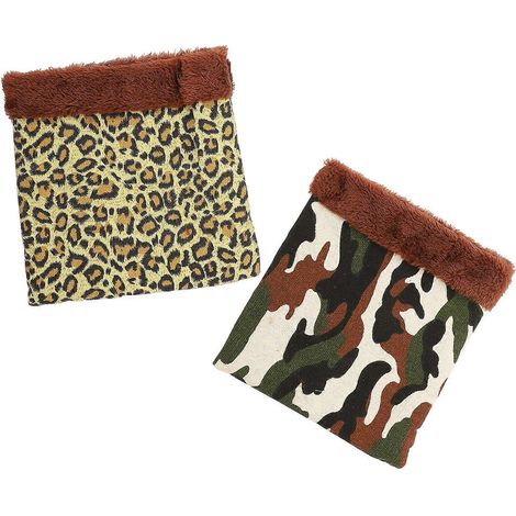 Sacs de couchage résistants et chauds pour hamsters, adaptés aux petits animaux de compagnie, lot de 2, plusieurs couleurs. (1/5)