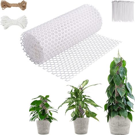 Kit de tiges en plastique pour mousse, idéal pour les plantes en pot, les tuteurs pour plantes grimpantes et les treillis (1/5)