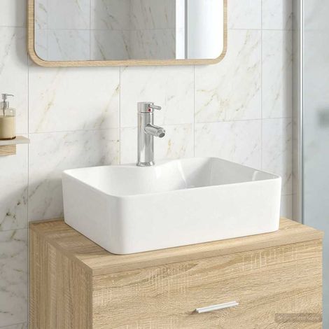 Lavabo de baño Cromado 48,5 x 37,5 x 13 cm Metal
