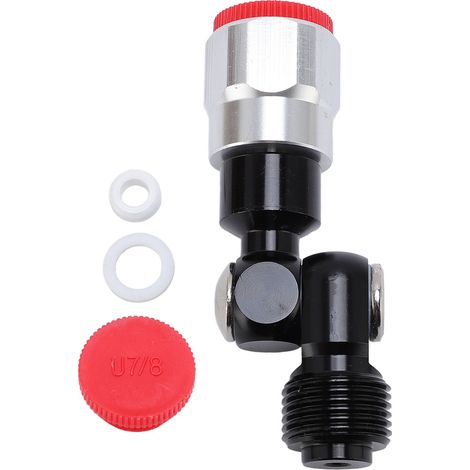 Pistolet à peinture sans air avec joint pivotant, noir, angle de rotation de 360°, en alliage d'aluminium.