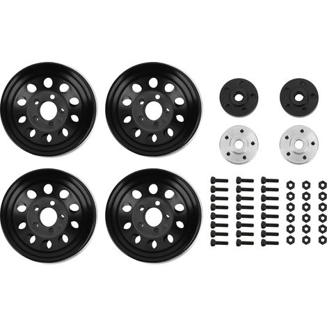 Stück universelle Beadlock-Felgen in Metalloptik für TRX4, SCX10, CC01, 90046 – Offroad-Fahrzeugteile (1/5)