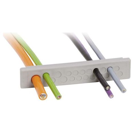 Plaque de traversée de câble Icotek KEL-DP-E 86/13 43581 Ø max. des bornes 8.3 mm Elastomère gris 1 pc(s) (1/2)