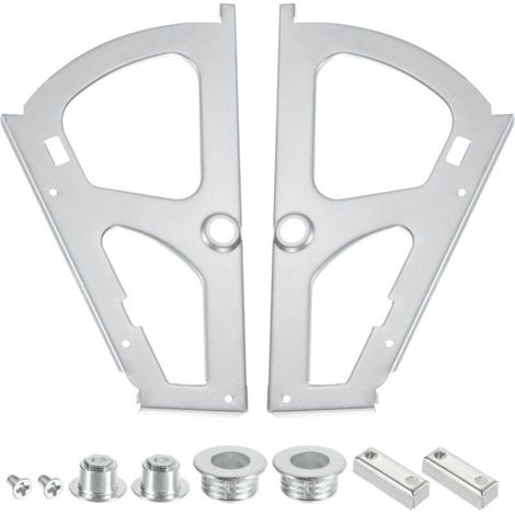 Cerniere per cassetti porta scarpe a strato singolo, set di ricambio in acciaio inox da 2 pezzi per armadi e guardaroba, colore grigio