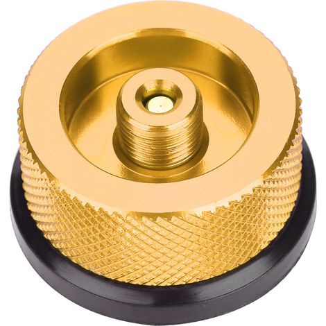 Adapter für Außenkocherbrenner, Eingangsgewinde, Konverteranschlussventil, Gastankadapter, Gold (1/5)