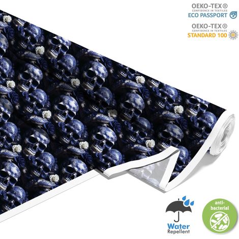 TESSUTI DECORATIVI PER ESTERNI OXFORD - Motivo Teschio I DX4157 (1/5)