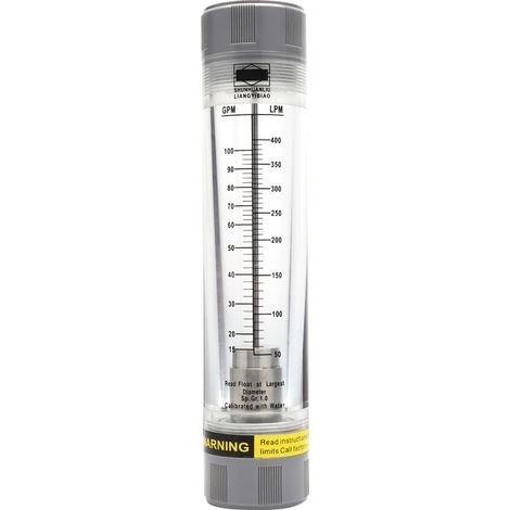 Débitmètre de liquide en plexiglas acrylique de type tube LZM-40G, filetage interne G1-1/2" ou BSP 10-100GPM (1/5)