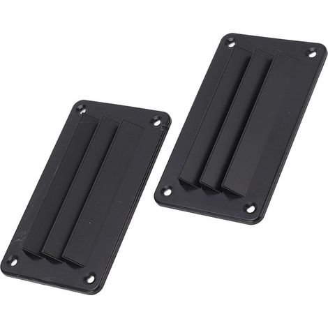 Persienne de Ventilation pour camping-car, 2 pièces, professionnelle, salle de bains, bureau, Grille de sortie, persienne pour bateau, Yacht, maison, noir (1/5)