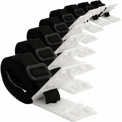 Kit de fixation pour bâche solaire de piscine - 8 sangles de couverture solaire - Kit de sangles pour couverture solaire pour système d'enrouleurs Mobiles, bâches et couvertures de Pisc (1/4)