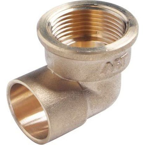 Mt bk accesorio lt.p/sold. - Codo hembra cobre 15x1/2" laton
