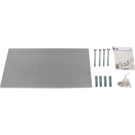 Estantería SIMONRACK Panelclick 1200x400 gris + 22 hook + 3 acce