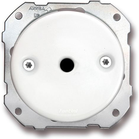 Sortie de câbles 1 module porcelaine blanche – Série Do Low (1/4)