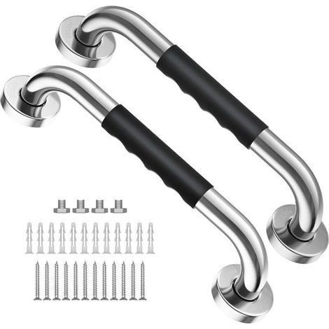Wall Mounted Grab Bars - 30CM - 2pcs - Bathroom Grab Bars - Extra Handle - Bathroom Grab Bars (1/5)