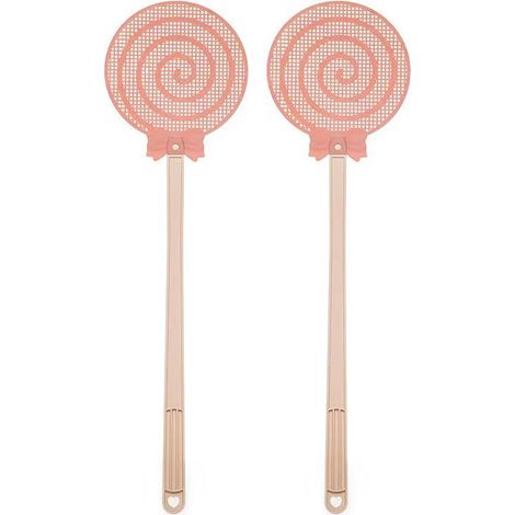 APEX Tapettes à mouches, tapettes à mouches d'intérieur, tapettes à mouches roses (lot de 2) (1/3)