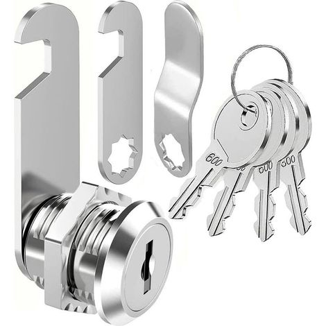 (16MM) boîte aux lettres serrure clés similaires, armoire Cam Lock, boîte aux lettres serrure, serrure de tiroir, serrure de vanité, serrure de porte d'armoire, serrure de casier de meubles (1/5)