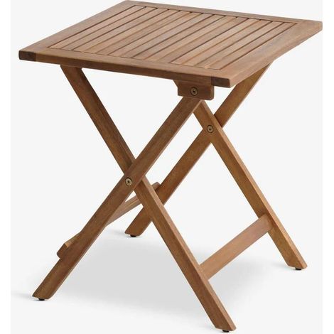 ORION91oficial® - Mesa Plegable Madera Maciza Acacia  Mesa Auxiliar  46x46x46 cm  Mesa Baja - spaziORION91 - Unidad (1/5)