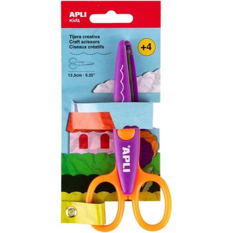 Ciseaux créatifs - Vague - Enfant - 13,5cm - Sécurité - Dès 4 ans - Loisirs créatifs (1/5)