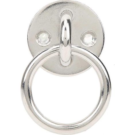 Boucle de porte circulaire en acier inoxydable 2024304 avec anneau de fixation pour sac de sable, crochet de suspension pour balançoire d'intérieur, 6 mm (1/5)