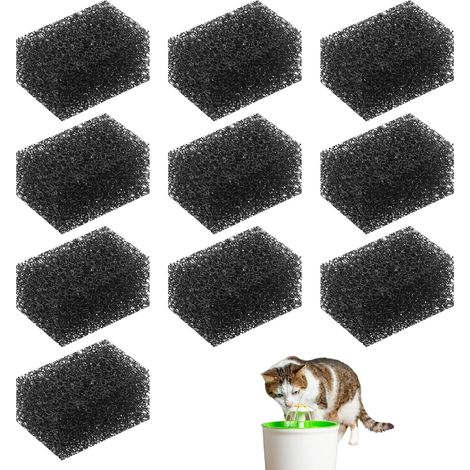 Filtre pour fontaine à chat, éponge filtrante carrée pour 2,5 l (1/5)