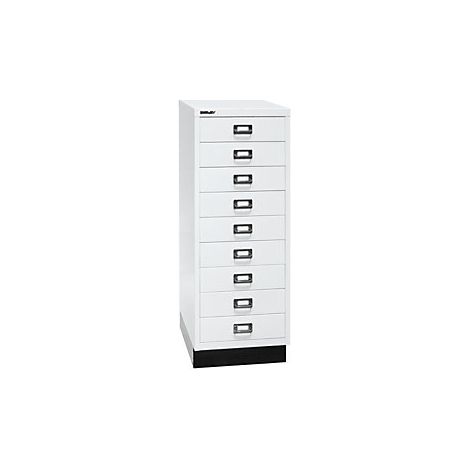 Serie 39 MultiDrawer™ con zócalo DIN A3 9 cajones blanco