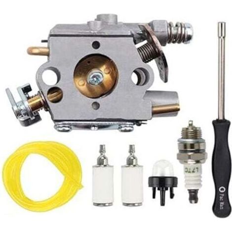 309376002 Carburateur pour Ryobi RY3714 RY3716 pour Homelite avec bulbe d'amorçage tronçonneuse à essence, bougie d'allumage, filtre à carburant, tuyau de carburant (1/4)