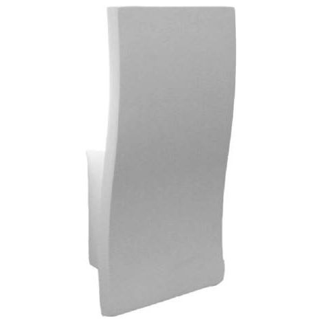 TrAdE Shop Traesio - Applique In Gesso Rettangolare Ondulato Da Parete Verniciabile Attacco E14 Gs-e86 - (1/4)