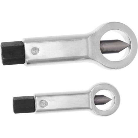 2 pièces Séparateur Écrous Rouillés Acier Anti-rouille Haute Dureté Outil de Démontage pour Écrous Cassés et Corrodés Kit pour Usage Domestique et Atelier