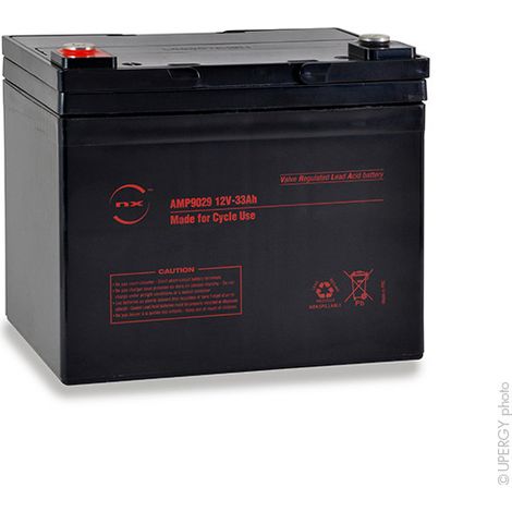 NX - Batterie plomb AGM NX 33-12 Cyclic 12V 33Ah M6-F (1/2)