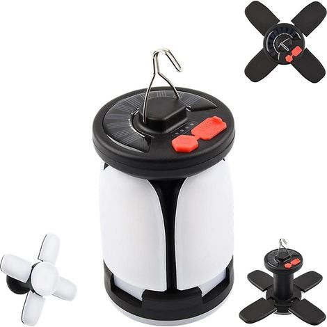 Lanterne solaire rechargeable pour le camping, lampe de tente pliable ultra-lumineuse et parfaite. (1/5)