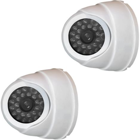 Filiyano-Fausse caméra de sécurité réaliste avec lumière LED clignotante pour une utilisation intérieure et extérieure