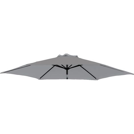Greenbay Replacement Fabric Garden Parasol Canopy Cover for 3m 8 Arm Parasol - Grey (1/2)