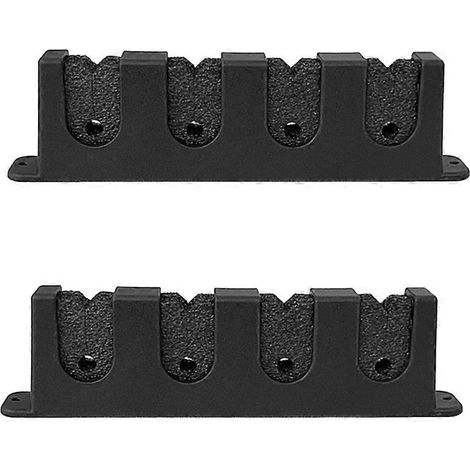 Support horizontal pour cannes à pêche, fixation murale modulaire pour garage, rangement pour 4 cannes. (1/5)