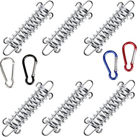 10 Pièces Ressort Trampoline Ressort Galvanisé, Tendeur de Ressort en Acier Inoxydable, Boucle à Ressort de Tente, Boucle à Ressort de Tente de Camping Haute Résistance, Adapté à La Plage, Au Camping (1/5)