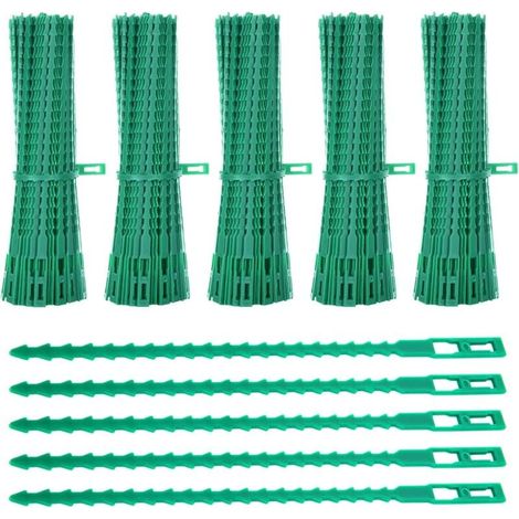 Lot de 1200 Attaches de Plantes, 23CM Attaches de Jardin Réglable Liens de Serrage en Plastique pour Jardin Flexible, Attache Tomates de Câble de Jardin pour Aider à Soutenir Les Plantes (1/4)