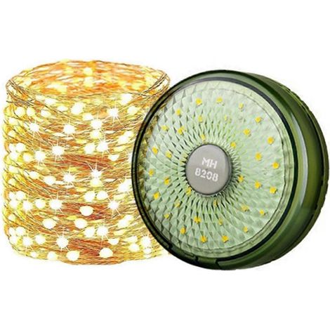 Guirlande lumineuse LED pour camping, rechargeable par USB (1/5)