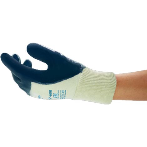 Gant de manutention ActivArmr® Hycron® enduit nitrile 27-600 bleu T8 - ANSELL - 181990 (1/3)