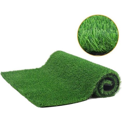 Tapis de Gazon Artificiel Tapis de Formation Tapis de Gazon Synthétique Décoration pour Intérieur Extérieur Jardin Patio Pelouse (1 mère) (1/4)