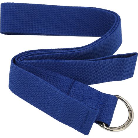 Sangle de yoga bleue 70.87po, bande de résistance pour étirement, flexibilité et fitness Pilates (1/5)